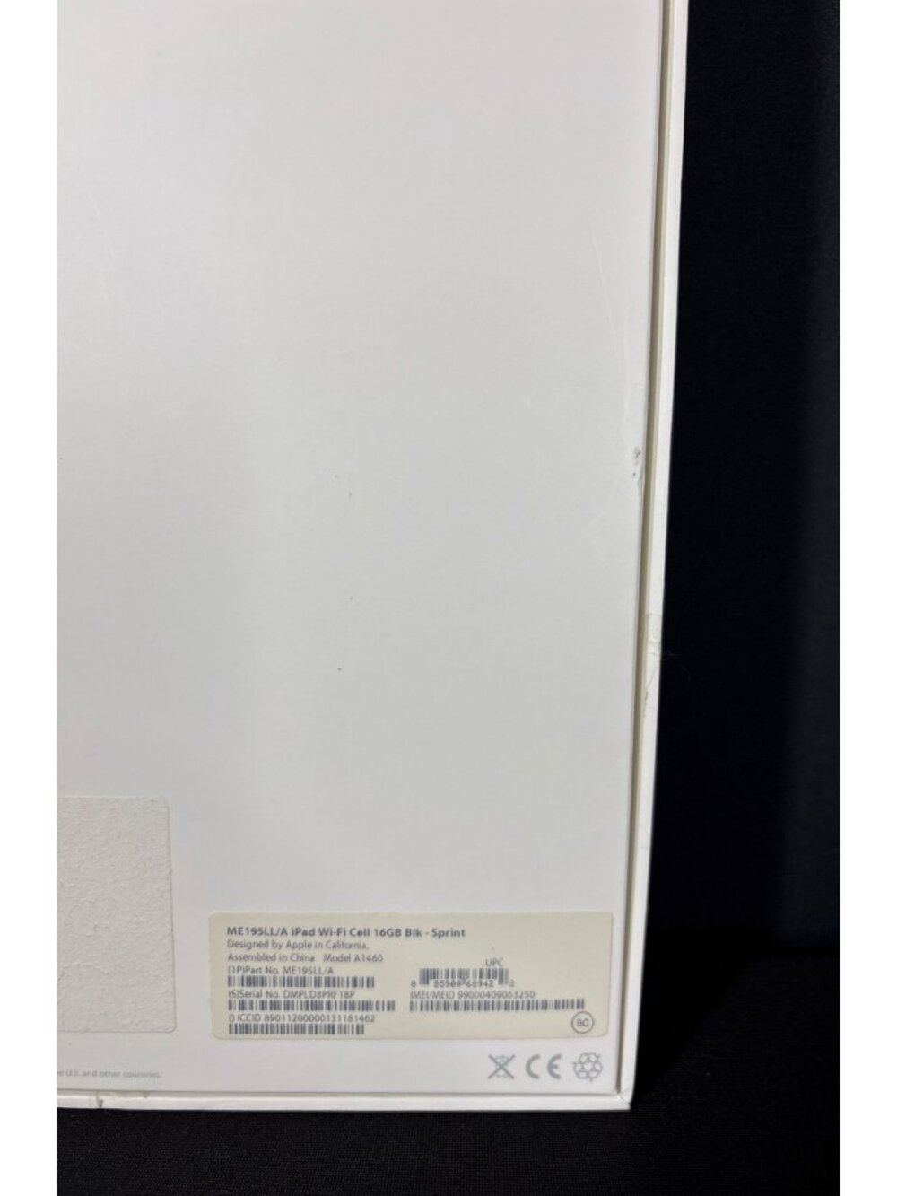 Apple iPad Wi-Fi + Cellular 3G 16GB Model A1460 ME195LL/A EMPTY BOX ONLY - Picture 4 of 10